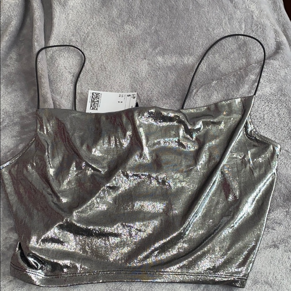 a cute crop blouse top